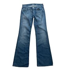 Jeans 7 For All Mankind Dojo Flare lavagem média perna larga tamanho 29 x 35 comprar usado  Enviando para Brazil