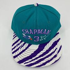 Zubaz Snapback Hat Men's One Size Teal Purple Charlotte Hornets #3 Rex Chapman, used for sale  Shipping to South Africa
