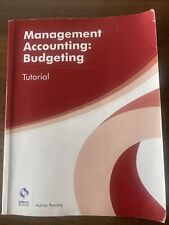 Management accounting budgetin for sale  PORTHCAWL