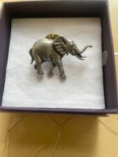 Elephant pewter brooch for sale  ENFIELD