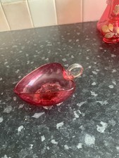 Unusual vintage cranberry for sale  Shipping to Ireland
