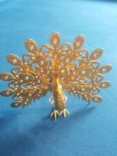 Swarovski gold peacock.figure. for sale  CWMBRAN