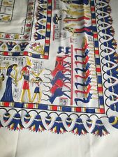 Used, Egyptian Hieroglyph Designs Fabric Tablecloth - 58X78 for sale  Shipping to South Africa