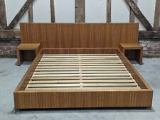 Zebrano bed bedside for sale  ST. LEONARDS-ON-SEA