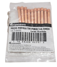 Pinça Carbographite 2.4-10N24 012547912 Pecas Pistola Tig Porta Pinca Qtd 10 comprar usado  Enviando para Brazil