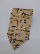 Käytetty, MARJA KURKI cravatta tie 100% seta multicolore floreale animali necktie A669 myynnissä  Leverans till Finland