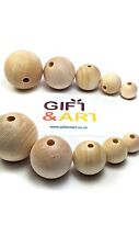 Plain Natural Wooden Craft  Balls Beads SIZE 6mm - 55 mm.  Best quality on eBay. for sale  Shipping to South Africa