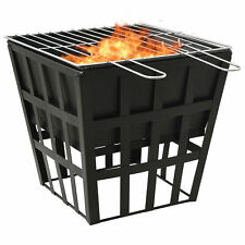 Tidyard 2-in-1  Fire Pit with Cooking  Wood Burning Steel Firepit Log Grate C3P5 for sale  Shipping to South Africa