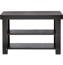 Solid Pine Wood Entryway Shoe Rack Bench Black for sale  Shipping to South Africa