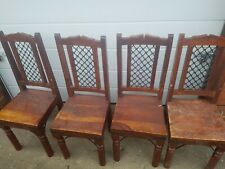 Solid oak chairs for sale  LONDON