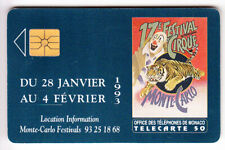 Monaco telecarte phonecard d'occasion  Ménéac