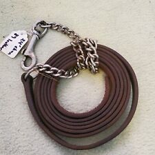 Leather chain lead for sale  Victor
