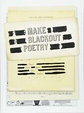 Make blackout poetry for sale  UK