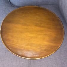 Vintage Wood Lazy Susan Turntable Wooden 16”, used for sale  Shipping to South Africa
