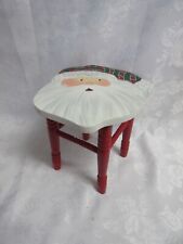 Papá Noel's Work Bench patas rojas SANTA FACE TABURETE 8 1/4" ALTO taburete para niños pequeños, en muy buen estado segunda mano  Embacar hacia Argentina