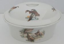 Cazuela cubierta de porcelana APILCO PÁJAROS DE JUEGO horno holandés Francia RARO segunda mano  Embacar hacia Argentina