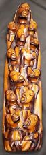 Escultura haitiana tallada en madera Jesús y los doce apóstoles 26" de alto segunda mano  Embacar hacia Argentina
