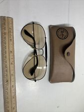 Óculos de sol aviador vintage B&L Ray Ban com estojo lentes fotocromáticas gravadas BL, usado comprar usado  Enviando para Brazil