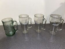 Used, 4 Vintage Coca-Cola Glasses 6" & 5 1/2” tall for sale  Shipping to South Africa