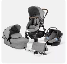 Used, Kinderkraft Moov 3in1 Baby Travel System Pushchair Stroller - Grey Melange for sale  Shipping to South Africa