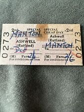 Vintage railway ticket for sale  OAKHAM