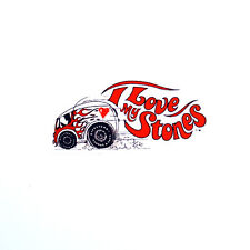 Adesivo vintage I LOVE MY STONE HOT RAT ROD DECALQUE comprar usado  Enviando para Brazil