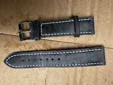 Leather strap omega for sale  WALSALL