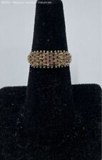 14K Yellow & Rose Gold Stacked Mesh Ring - 2.57 Grams for sale  Shipping to South Africa