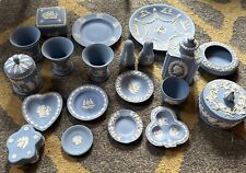 20 Items Wedgewood Jasperware Sky Blue & White Collection Vintage Roman Greek for sale  Shipping to South Africa