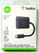 Adaptador de audio y USB-C Belkin de 3,5 mm adaptador de audio USB-C para iPad Pro, Galaxy, Pixel, usado segunda mano  Embacar hacia Argentina