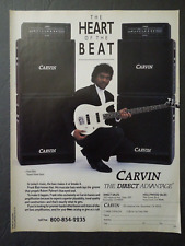 Used, 1989 CARVIN Bass & Amps Magazine Ad - Frank Blair, Robert Palmer Band for sale  Shipping to South Africa