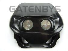 Motorcycle black headlight for sale  UK