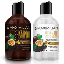 Maximilian Passion Fruit Black Seed Oil Curly Hair Shampoo & Conditioner Set for sale  Shipping to South Africa