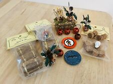 Vtg Halloween Dollhouse Miniatures Lot Hay Pumpkins Skull Scarecrow for sale  Shipping to South Africa