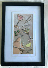 Framed martini drawing for sale  Suisun City