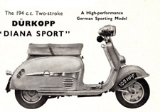 Durkopp diana scooter for sale  BIRMINGHAM