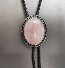 Usado, Colar de casamento de pedra de cristal rosa para homens padrinhos caubói ocidental comprar usado  Enviando para Brazil