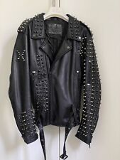 leather jacket vintage usato  Italia