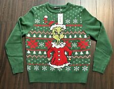 Used, Simplee Sweater Womens Small Pullover Grinch Who Stole Christmas Knitted Green for sale  Shipping to South Africa