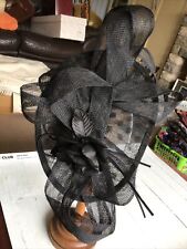 Fascinator black flower for sale  STOWMARKET