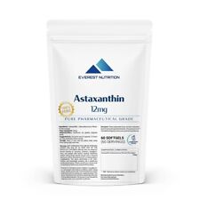 Astaxanthin 12mg softgels Strongest Antioxidant Anti UV Cells Regeneration for sale  Shipping to South Africa