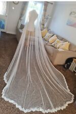 wedding veil ivory, used for sale  Shipping to South Africa