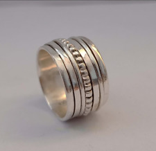 Bague spinner argent d'occasion  Expédié en France