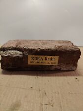 Vintage Brick From KDKA Radio station building 1920 for sale  Shipping to South Africa