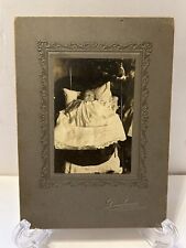 Antique Board Cabinet Card Photo Of Post Mortem Baby In Carriage Ft.Scott Kansas for sale  Shipping to South Africa