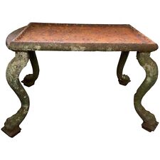 Rara mesa de jardim francesa do século XVIII Grand Tour ferro fundido pedestal em pernas de leão, usado comprar usado  Enviando para Brazil