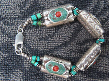 Turquoise coral bracelet for sale  Oakdale