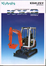 Kubota "KX41-2S/V" Mini Digger Excavator Brochure Leaflet till salu  Toimitus osoitteeseen Sweden