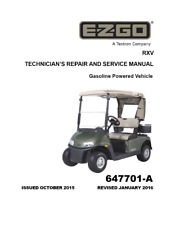 Usado, Manual de serviço de carro de golfe EZGO RXV a gás | 2016 2017 2018 2019 | Freedom Shuttle | CD comprar usado  Enviando para Brazil