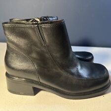 Bota Earth Shoe couro preto com zíper tamanho 6.5 comprar usado  Enviando para Brazil